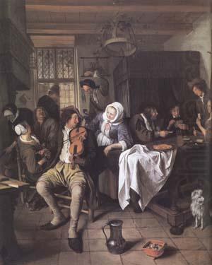 Jan Steen Interior of a Tavern (mk25 china oil painting image